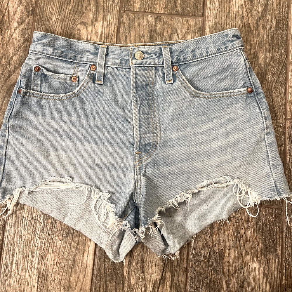 Levi’s Premium 501 Cutoff Denim Shorts, 28